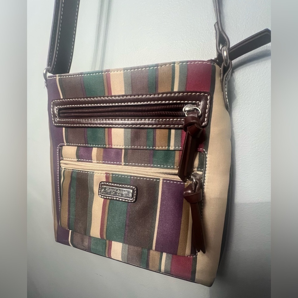 Etienne Aigner Striped Multicolor Crossbody Bag